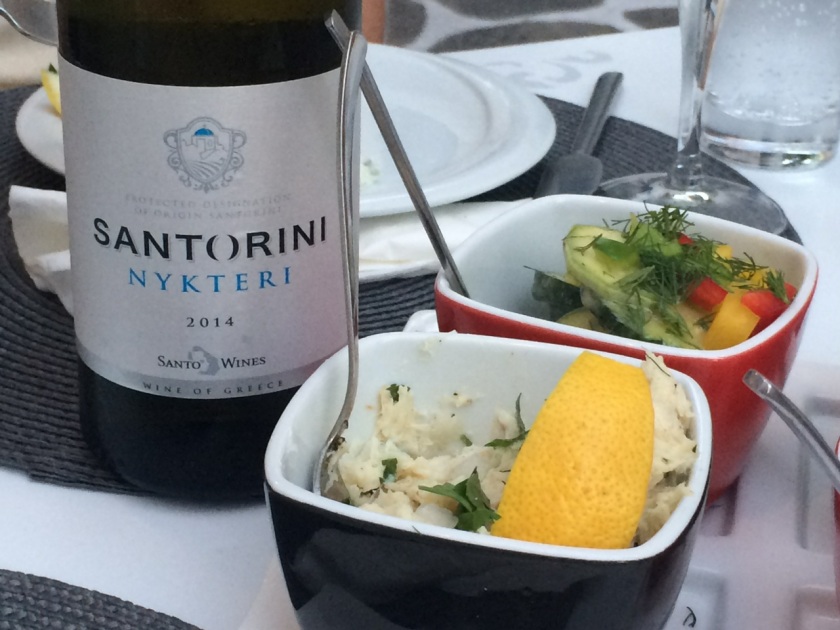 Santo Wines, Santorini PDO, Nykteri 2014 at Soso restaurant, Naoussa, Paros